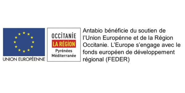 Antabio bénéficie du soutien de l'union européenne et de la région occitanie